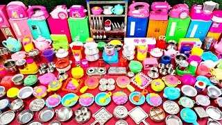 8 Minutes Satisfying with Unboxing Hello Kitty Kitchen Set | Cutee Sanrio Mini ASMR Cooking Set Game