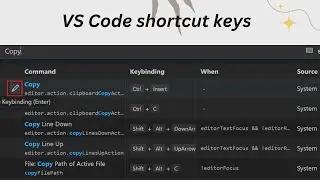 VS Code amazing shortcut keys || improve productivity #vscode #shortcutkeys