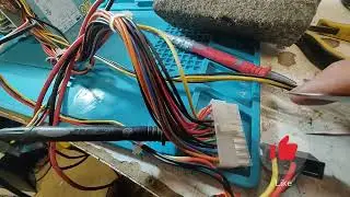 Testando conserto de fonte Atx