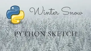 Winter Snow Sketch with Python Turtle