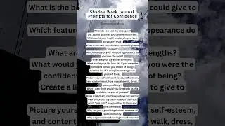 Shadow Work Journal Prompts For Confidence   #journal #journaling #journalprompts #shadowwork