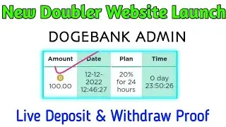 dogex.live new doubler website launch | DOGEBANK ADMIN | Doge Doubler Sites