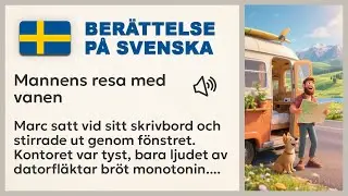 Beginner Swedish Story 🚐: The Man Who Traded Boredom for Van Life | Learn Swedish A2