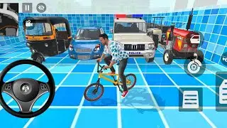 😍 Franklin steals NPC vehicles and washes them in a swimming pool 🤩 new gameplay video 🥰 miku gamerz
