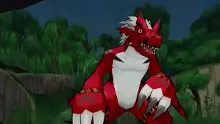 Growlmon - Growmon Attacks - Digimon World Data Squad - Digimon Savers Another Mission!