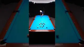 Perfect 8-ball pool break #8ballpool #billiards #funny #tricks