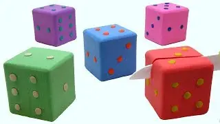 Learn Colors Shape It Sand Giant Dice For Kids Surprise Toys Creative Fun For Children