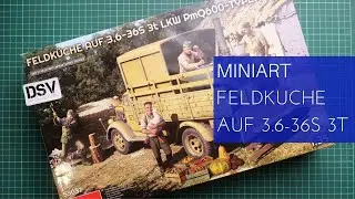 Обзор набора Miniart 1/35 Field Kitchen on 3.6-36s 3t (53037)