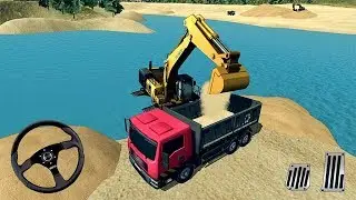Real Excavator & Truck SIM - Heavy Excavator Simulator - Android Gameplay [HD]