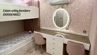 غرف اطفال بنات 2025 🦋 غرف نوم اطفال دورين بالدولاب 🦋 غرف نوم اطفال حديثه 2025
