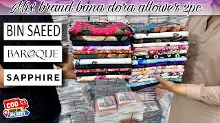 Budget Friendly Lawn Suit | Bana Dora Unstitched 2 Piece Collection