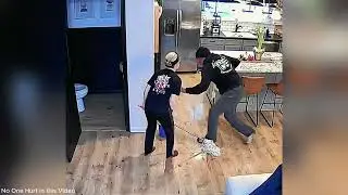 Unbelievable CCTV Footage Captures Shocking Moment