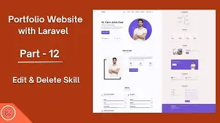 Build a Portfolio Website with Laravel 12 (Beginner Friendly!) | Edit and Delete Skill