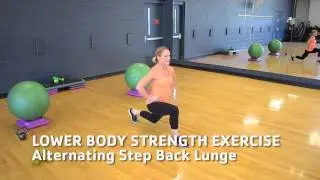 Alternating Step Back Lunge: Gay Gasper | Harris YMCA