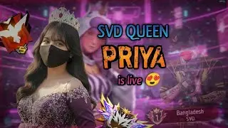 FF Live🔥BR Rank Push 🎁 SVD QUEEN 👑 English & Bangla | Join Now 🎮#svdqueengiveaway