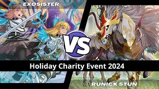 Exosister VS Runick Stun. Holiday Charity Event Ehpow Nerd. Yu-Gi-Oh! TCG. Team Ojama - RS!