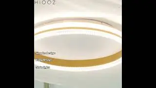Modern Minimalist Ring Ceiling Light - White/Black/Gold Acrylic Texture Ceiling Lamp