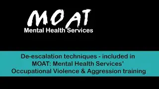 De-escalation techniques from our Occupational Violence & Aggression training package