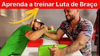 APRENDA COMO TREINAR LUTA DE BRAÇO/ARMWRESTLING TRAINING-treino isométrico de Queda de Braço na mesa