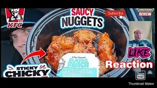 Reaction to KFC&reg; Sticky Chicky Saucy Nuggets Review! 🐔 | NEW SAUCY NUGGETS 🤩 | theendorsement