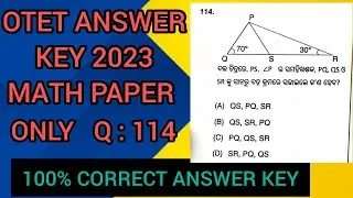 OTET math question |100% correct answer key| 114 no.in C set |