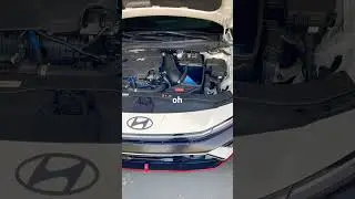 2025 Hyundai Elantra N Afe Takeda stage 2 intake cold start sounds like an ✈️ #turbo #racecar #N