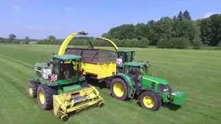 Mokré senáže Blatná 2x JD 7300 Tatra 815 JD 7530 premium