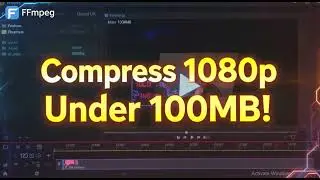 How to compress 1080p video under 100MB using FFmpeg without quality loss