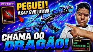 PEGANDO A AK EVOLUTIVA CHAMA DO DRAGÃO NO ESCOLHA ROYALE - FREE FIRE 