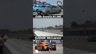 Sonata NLine vs McLaren 65mph Roll Start @ Race Motive event