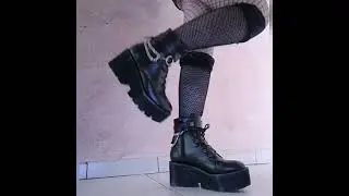 Techwear sexy chain boots