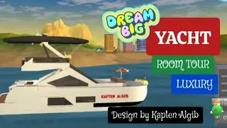 YACTH Luxury Design Room Tour in Draw Brick Games Lego idea for kids playing by Kapten Algib