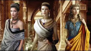 Sumerian Style Women's Clothing, Jewelry & Accessories Haute Couture AI-generated Fashion Show