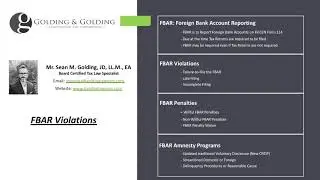 FBAR Violations - IRS Penalty Investigations for Foreign & Offshore Account Violations (New Update)