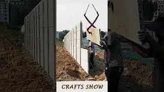 Precast wall panel installation process #smartwork #short #viral #fpy