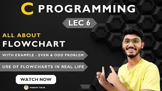 Lec 6: What is Flowchart in Programming | C Programming Tutorials 2023 🔥