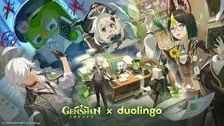 Genshin Impact &times; Duolingo Collaboration Teaser: Paimon's Crash Course Adventure! #GenshinxDuolingo