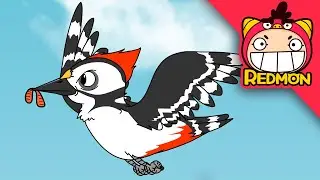 Cobra vs Woodpecker | Animal Battle | 4K cartoon | REDMON
