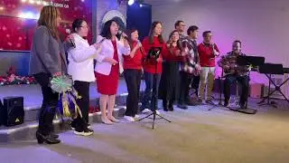 Love CG Dec 21, 2025 JIA Calgary Christmas celebration. “Happy Christmas” and “Live for Jesus”! 