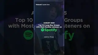 K-pop Boy Groups with Most Monthly Listeners on Spotify (August 2025)