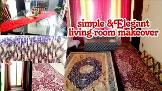 Small living room makeover| Budget friendly home decor ideas| simple & elegant  living room setting
