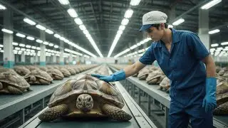 Inside the Turtle Leather Factory! How Giant Turtles Become Luxury Bags