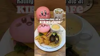 Rating everything I ate at Kirby Cafe 💖 #kirby #kirbycafe #japantravel #traveljapan