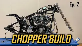 Harley Davidson Softail Chopper Project -  Ep.  2   deeper suspension + frontend