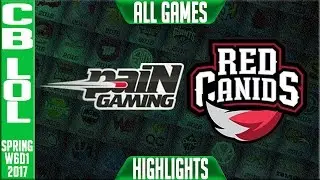 PAIN vs RED Highlights Game 1 - CBLoL W6D1 Spring 2017 - PAIN vs RED G1