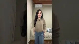 KLIK LINK NO.807 DI BIO🛒   SHOPEE HAUL | REKOMENDASI KNIT BLOUSE | WIDE DENIM JEANS