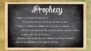 PROPHECY CRASH COURSE: Prophetic Symbols