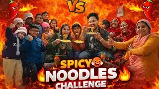 🔥 SPICY NOODLES CHALLENGE 🥵😱 LAST ME KYA HUA?!