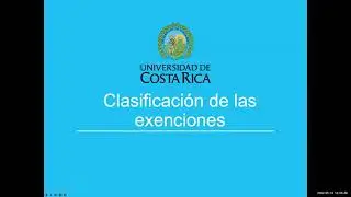 20220513a Clasificaci&oacute;n de las exenciones