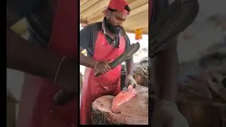 🔥 Red Fish Cutting for Grill | Perfect Fillet & ASMR Knife Sounds